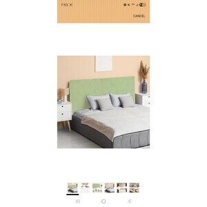 Stretch Headboard SlipCovers King Size GREEN Jacquard Dustproof Protector